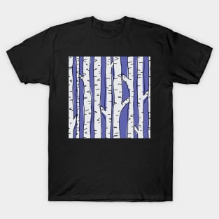 Birch Trees in winter T-Shirt